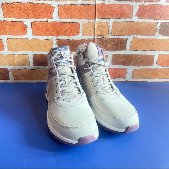 Timberland Women's Field Trekker Mid Light White Nubuck Hiking Shoe - Picture 7 of 7